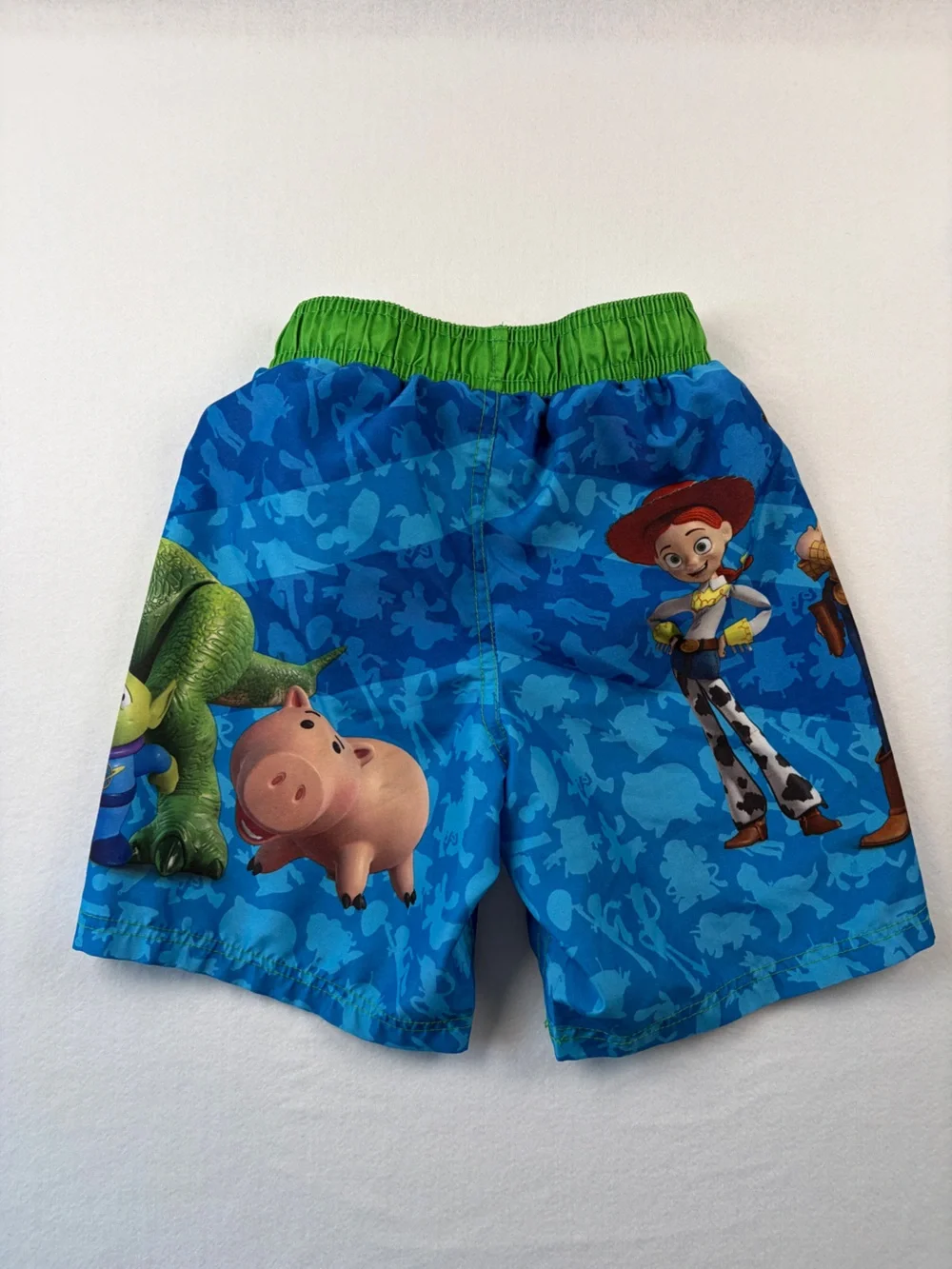 Disney Pixar Toy Story 3 Board Shorts Kids Size 7 Buzz Woody Jessie Rex Slinky
